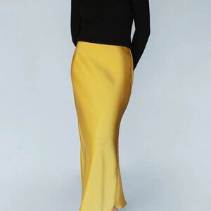 Gold Satin Skirt - Brand New!